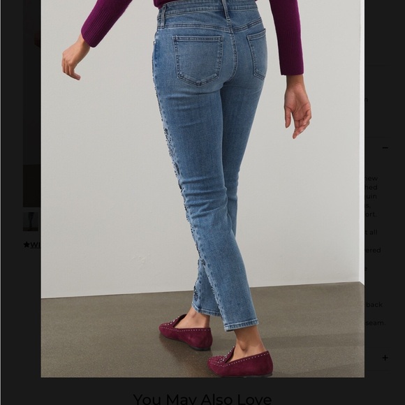 Chicos embellished sequin girlfriend jeans - Picture 4 of 10